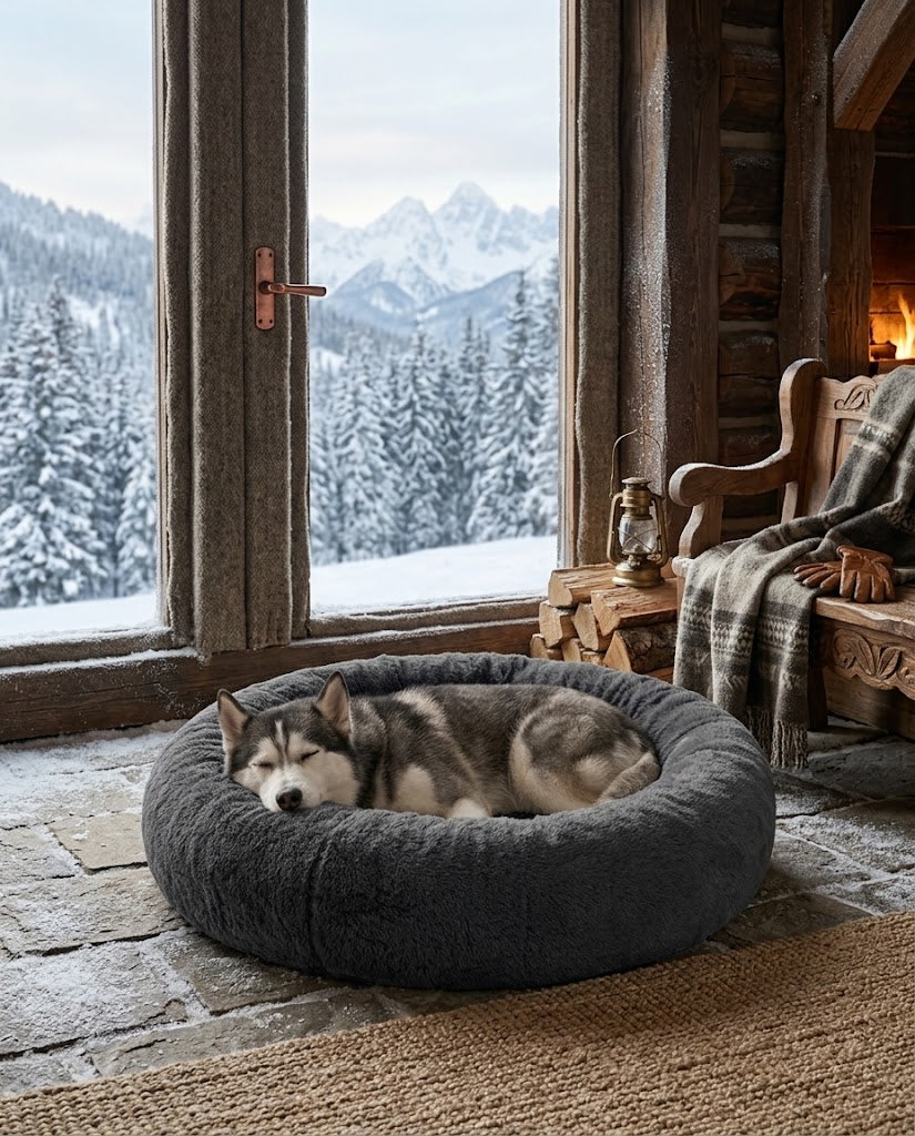 Lit Séréa — Gris Anthracite — lit orthopédique à mémoire de forme pour chien