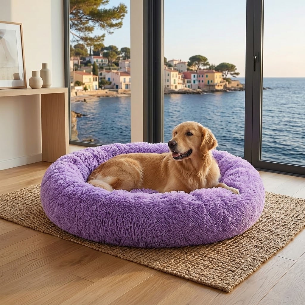 Lit Séréa — Lavande Royale — lit orthopédique à mémoire de forme pour chien